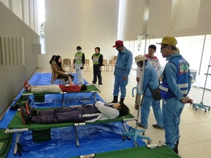 総合震災訓練の写真1