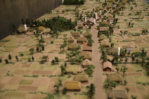 写真：江戸時代の杉並の村の模型
