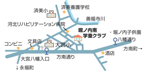 堀ノ内南学童クラブ乳幼児室の地図