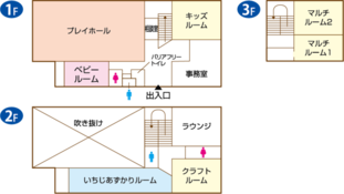 子ども・子育てプラザ善福寺の見取り図