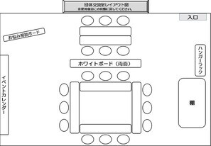 団体交流室レイアウト図