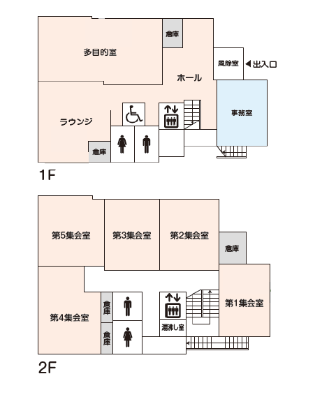 コミュニティふらっと本天沼平面図