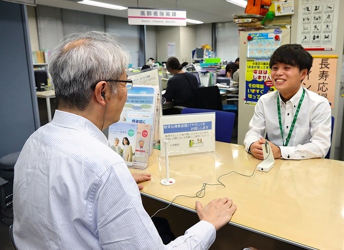 利用している様子の写真