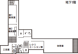 平面図1　地下1階