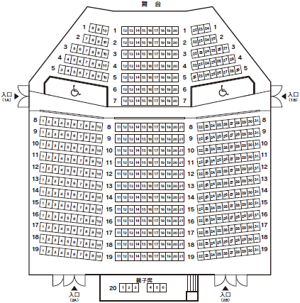 平面図5　ホール客席