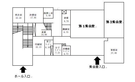 画像：1階平面図