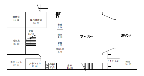 図面：地下1階平面図