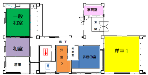 画像：ゆうゆう桃井館の平面図