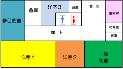 画像:ゆうゆう下井草館の平面図