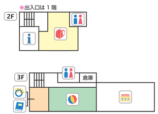 上荻児童館の見取り図