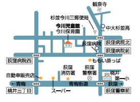 地図：今川児童館周辺図