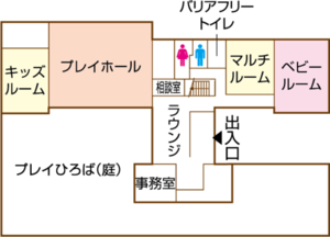 子ども・子育てプラザ下高井戸の見取り図