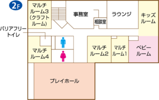 子ども・子育てプラザ下井草の見取り図