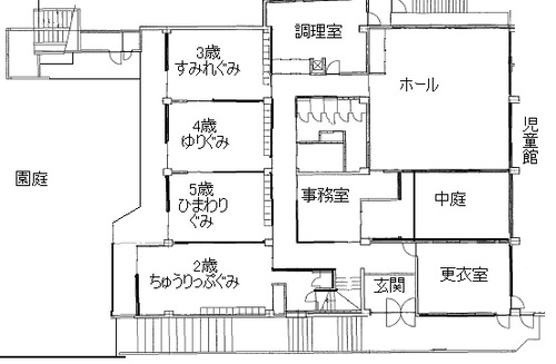 建物の見取り図・遊具の場所1