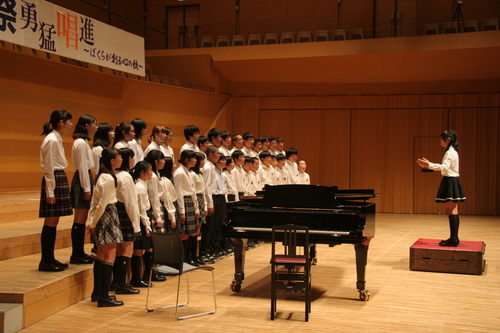 写真：東原中学校の様子