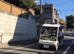 実証運行の写真