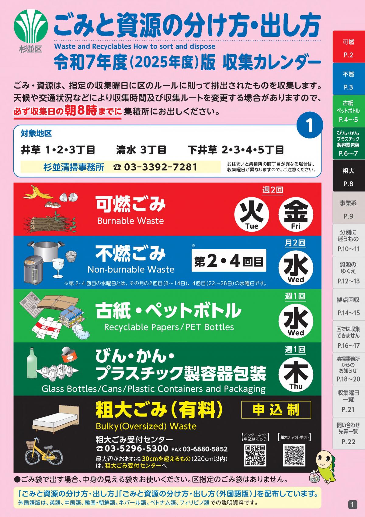 令和7年度ごみと資源の分け方・出し方