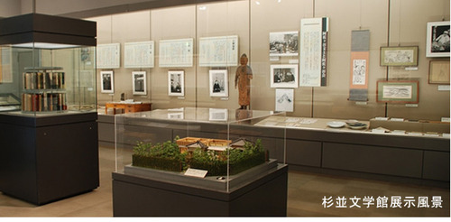 写真：杉並文学館展示風景