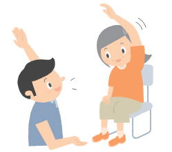 杉並・げんき応援プログラムのイメージイラスト