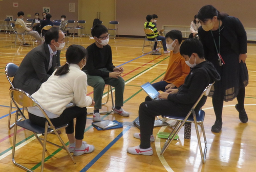 堀之内小学校　意見交換会の様子