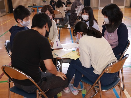 富士見丘小学校　意見交換会の様子