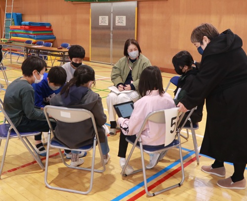 桃井第三小学校　意見交換会の様子