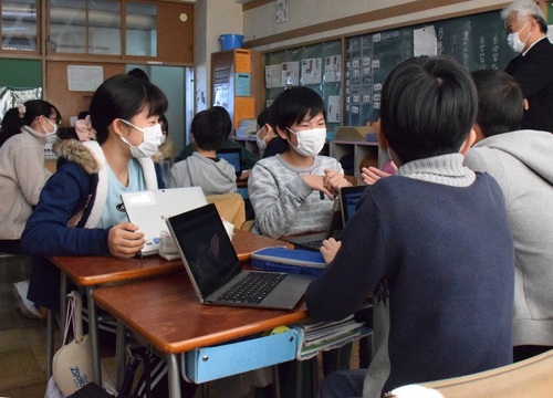 高井戸第三小学校　意見交換会の様子