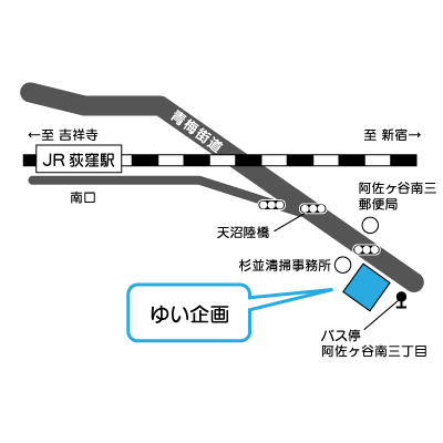 地図：ゆい企画周辺