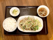 つけ麺らーめん　おおくぼ 野菜炒め定食